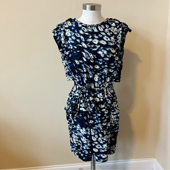 W118 by Walker Baker indigo patterned dress 17359 - Picture 2 of 10